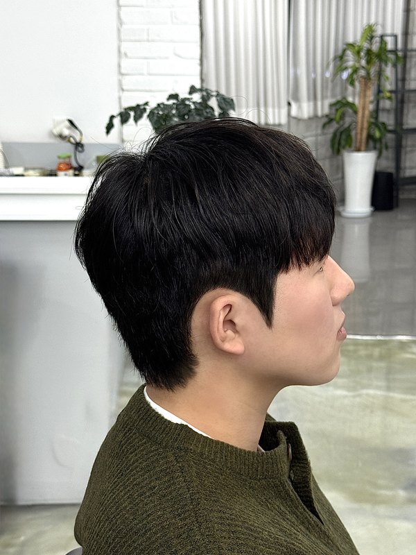 헤어샵426 시술 사진 - 남성 시스루 댄디컷 장한평역 미용실